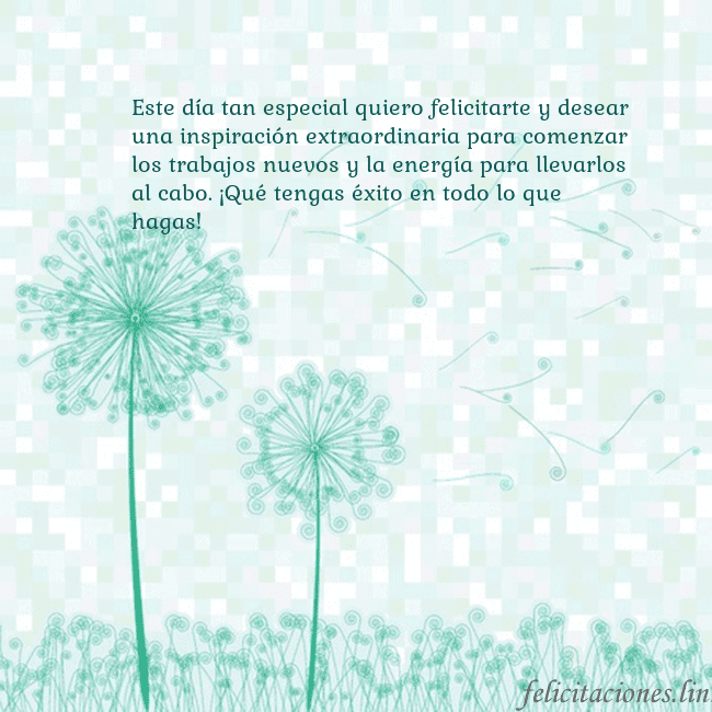 Tarjeta con dientes de león