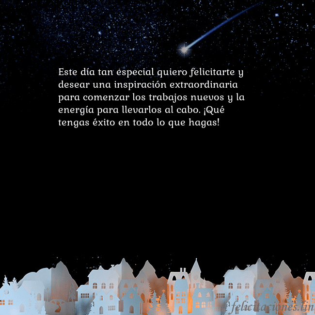 Tarjeta negra con un cometa