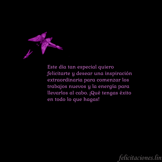 Tarjeta de cumpleaños con mariposas volando Este día tan especial quiero felicitarte y desear Tarjeta de cumpleaños con mariposas volando
