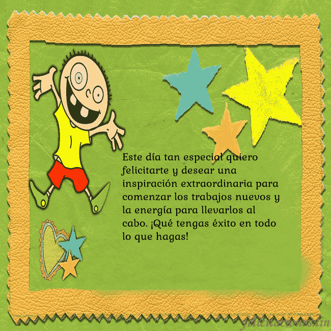 Tarjeta de cumpleaños con un chico divertido Este día tan especial quiero felicitarte y desear Tarjeta de cumpleaños con un chico divertido