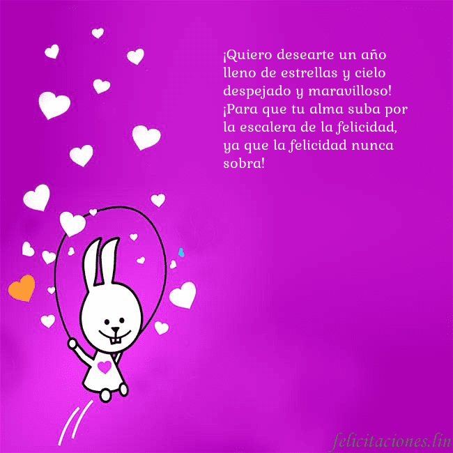 Tarjeta de cumpleaños con un gracioso conejito