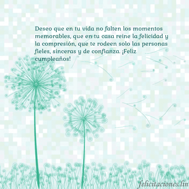 Tarjeta con dientes de león Deseo que en tu vida no falten los momentos memora Tarjeta con dientes de león