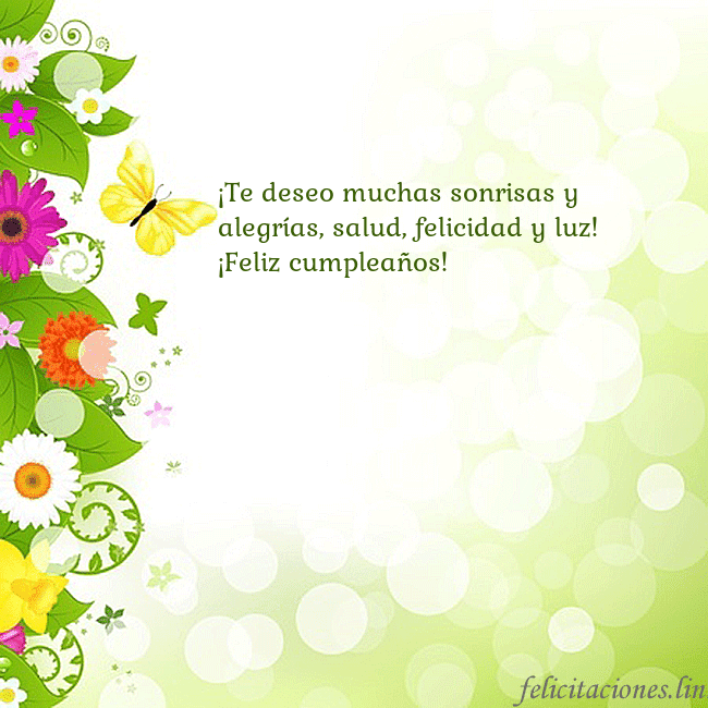 Tarjeta con flores y mariposas