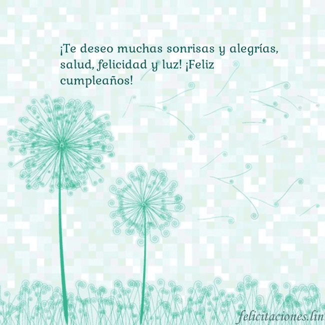 Tarjeta con dientes de león