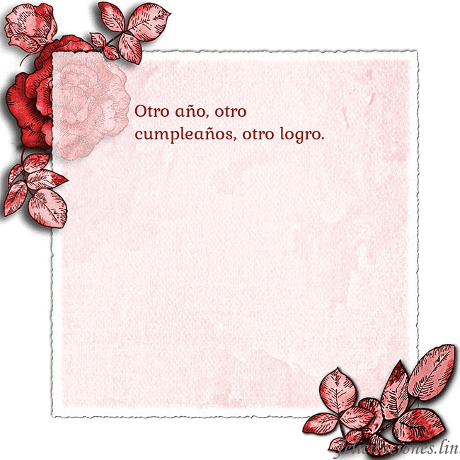 Tarjeta de cumpleaños vintage con rosas rojas