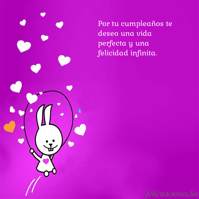 Tarjeta de cumpleaños con un gracioso conejito