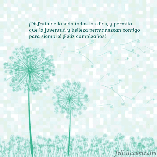 Tarjeta con dientes de león