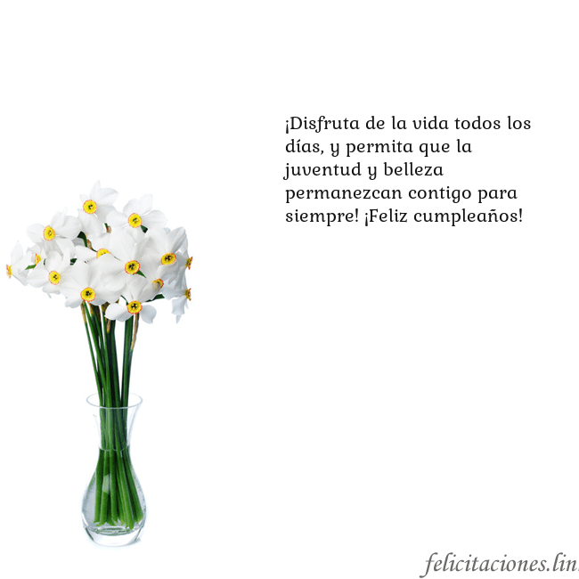 Tarjeta con narcisos