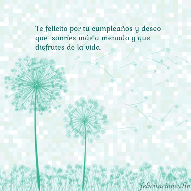 Tarjeta con dientes de león