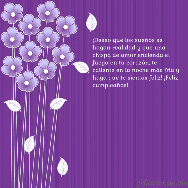 Tarjeta con flores violetas