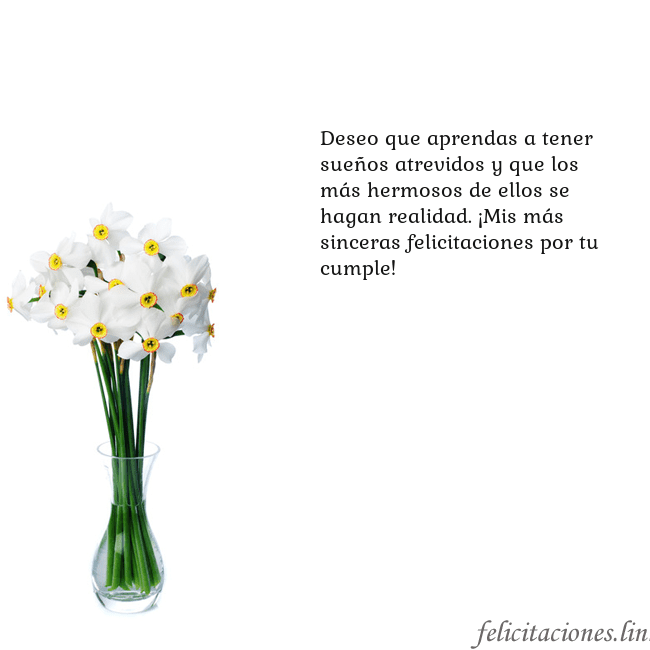 Tarjeta con narcisos