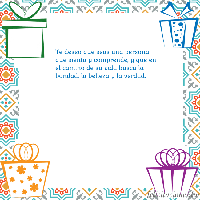 Tarjeta con regalos