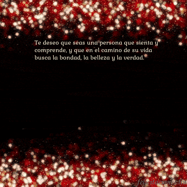 Postal animada intermitente negro-rojo Te deseo que seas una persona que sienta y compren Postal animada intermitente negro-rojo
