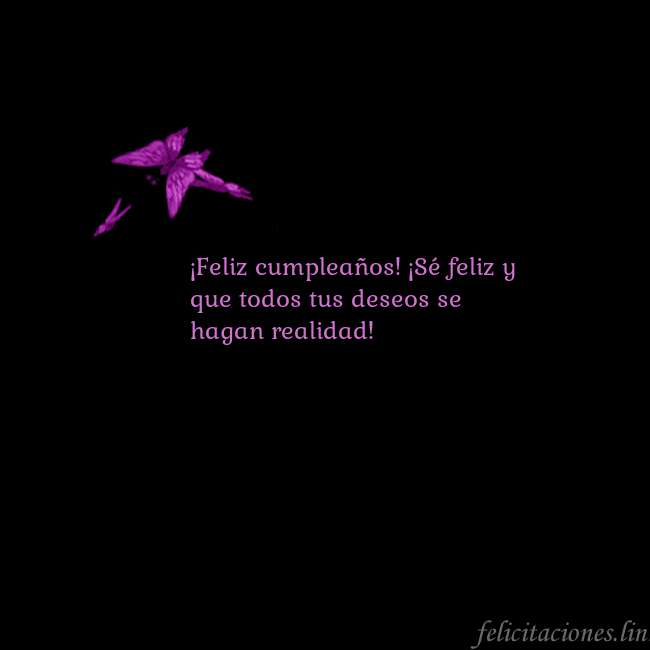 Tarjeta de cumpleaños con mariposas volando