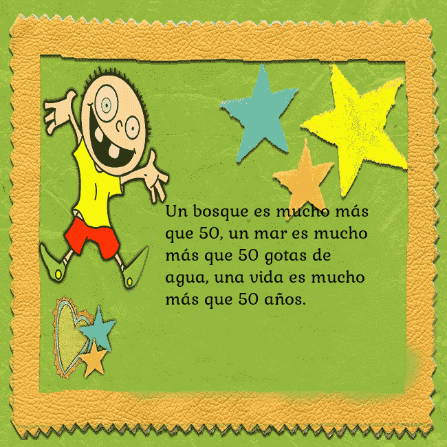 Tarjeta de cumpleaños con un chico divertido