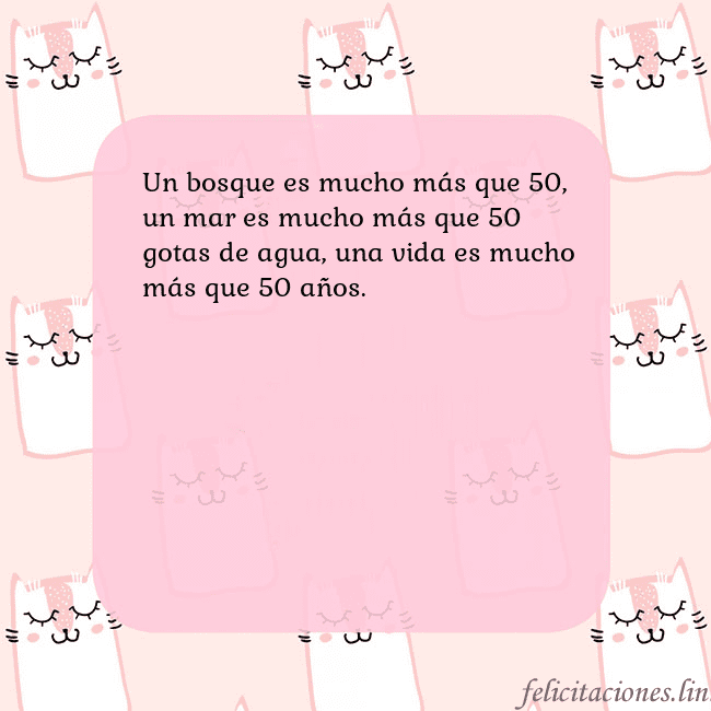 Tarjeta de cumpleaños rosa con gatos divertidos