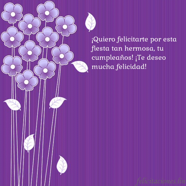 Tarjeta con flores violetas