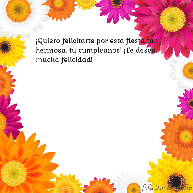 Tarjeta con flores de colores