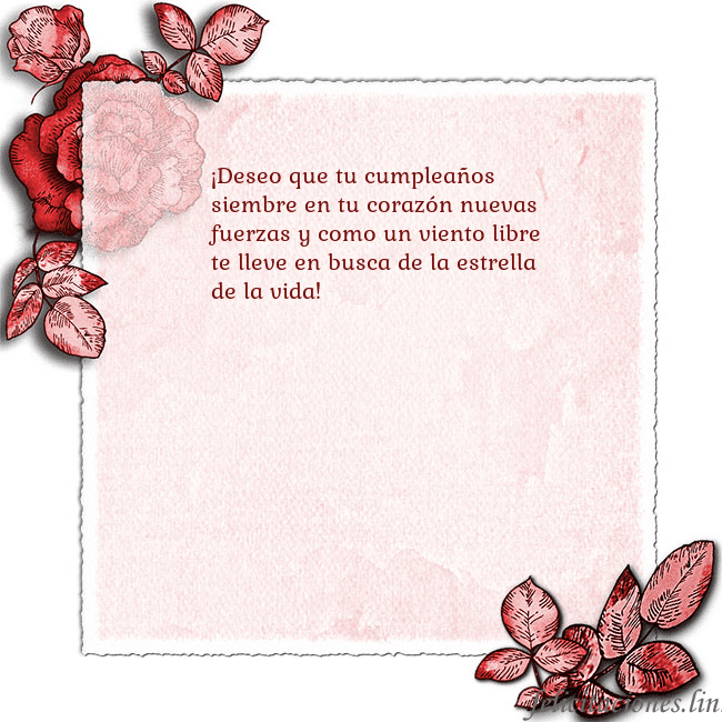 Tarjeta de cumpleaños vintage con rosas rojas ¡Deseo que tu cumpleaños siembre en tu corazón nue Tarjeta de cumpleaños vintage con rosas rojas