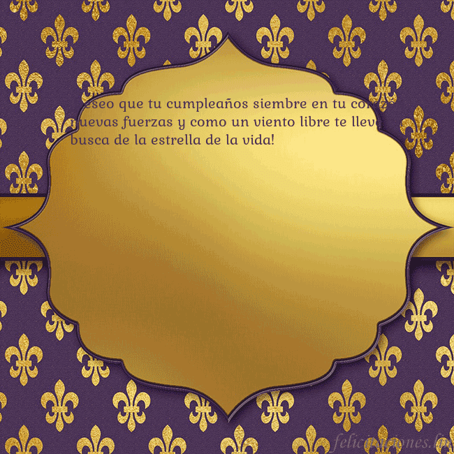 Tarjeta de cumpleaños de lujo púrpura ¡Deseo que tu cumpleaños siembre en tu corazón nue Tarjeta de cumpleaños de lujo púrpura