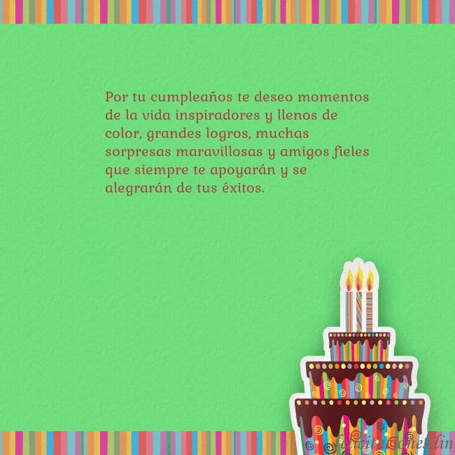 Tarjetas de cumpleaños verde con pastel y vela Por tu cumpleaños te deseo momentos de la vida ins Tarjetas de cumpleaños verde con pastel y vela