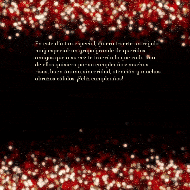 Postal animada intermitente negro-rojo En este día tan especial, quiero traerte un regalo Postal animada intermitente negro-rojo