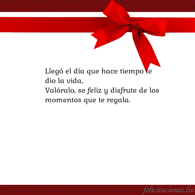 Tarjeta con cinta roja