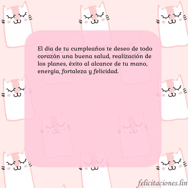 Tarjeta de cumpleaños rosa con gatos divertidos El día de tu cumpleaños te deseo de todo corazón u Tarjeta de cumpleaños rosa con gatos divertidos