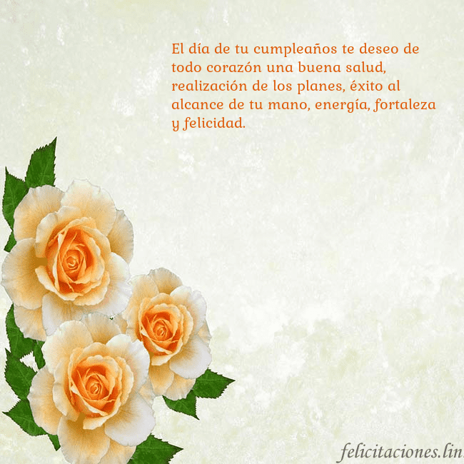 Tarjeta de cumpleaños con rosas amarillas