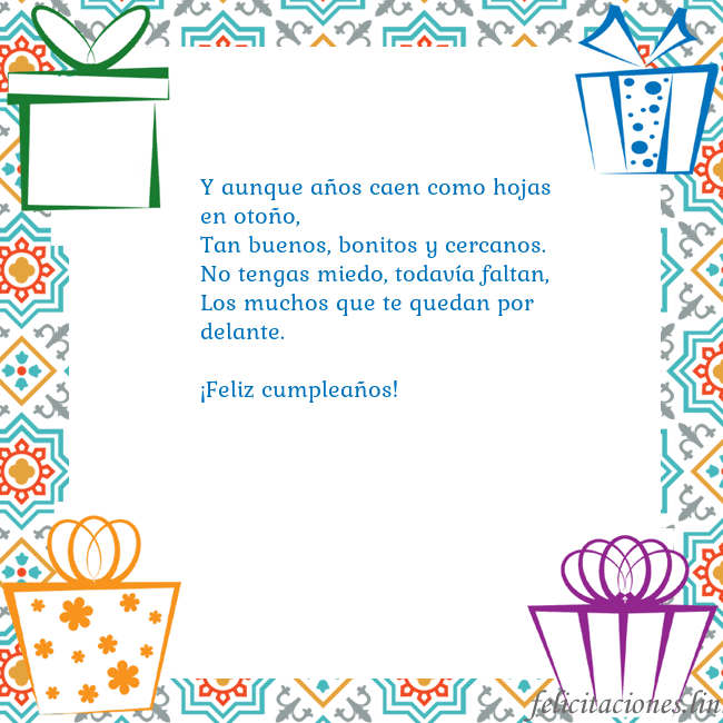Tarjeta con regalos