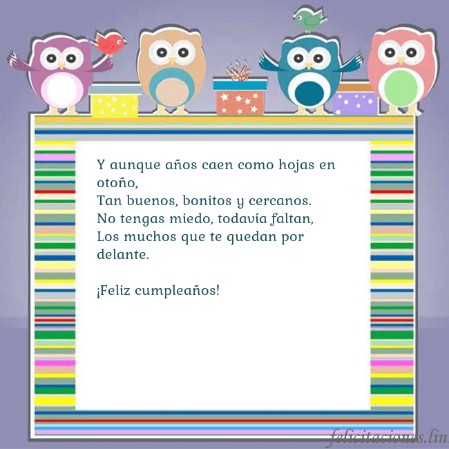 Tarjeta con búhos