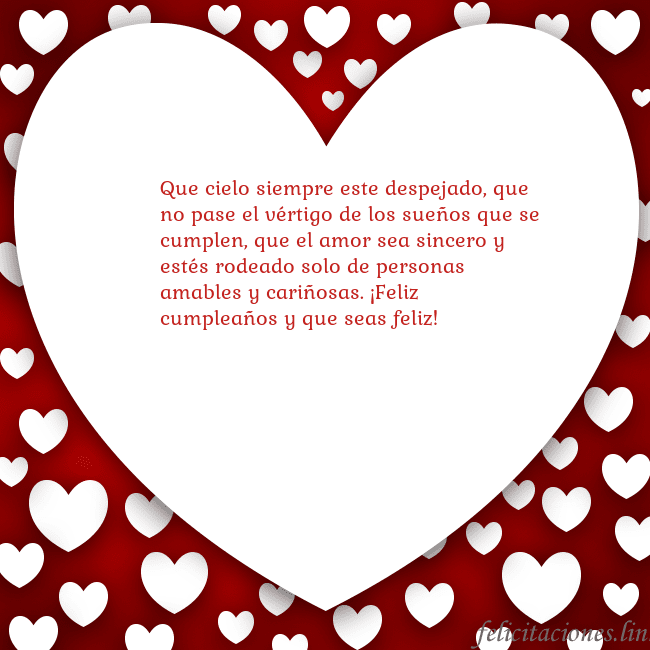 Tarjeta con un gran corazón