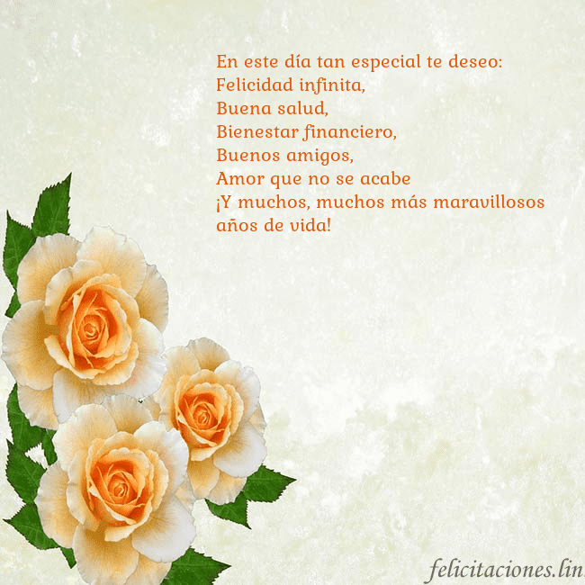 Tarjeta de cumpleaños con rosas amarillas