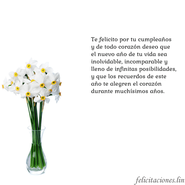 Tarjeta con narcisos