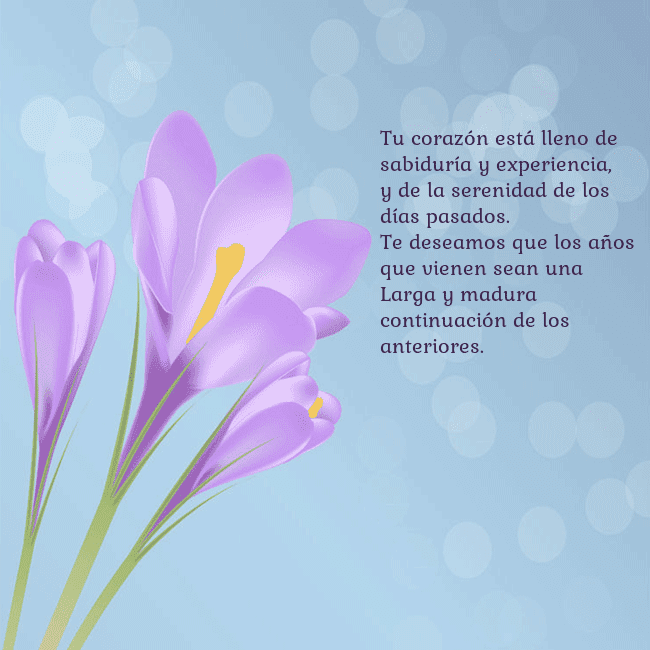 Tarjeta con crocus