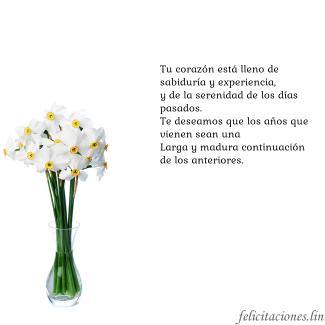 Tarjeta con narcisos