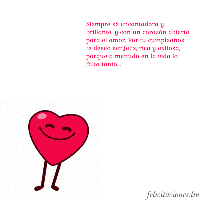 Gif animado de corazón bailando Siempre sé encantadora y brillante, y con un coraz Gif animado de corazón bailando