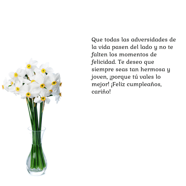 Tarjeta con narcisos