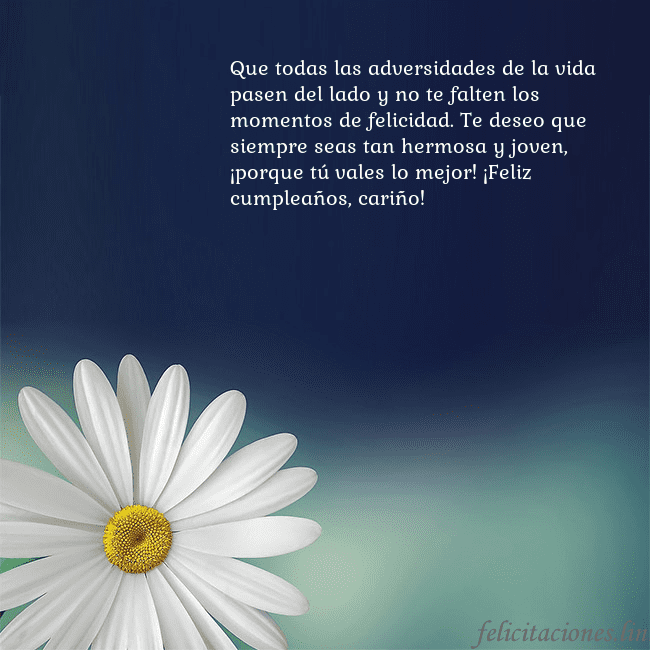 Postal con una gran margarita Que todas las adversidades de la vida pasen del la Postal con una gran margarita