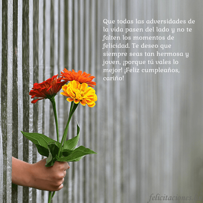 Tarjeta electrónica con ramo de flores Que todas las adversidades de la vida pasen del la Tarjeta electrónica con ramo de flores