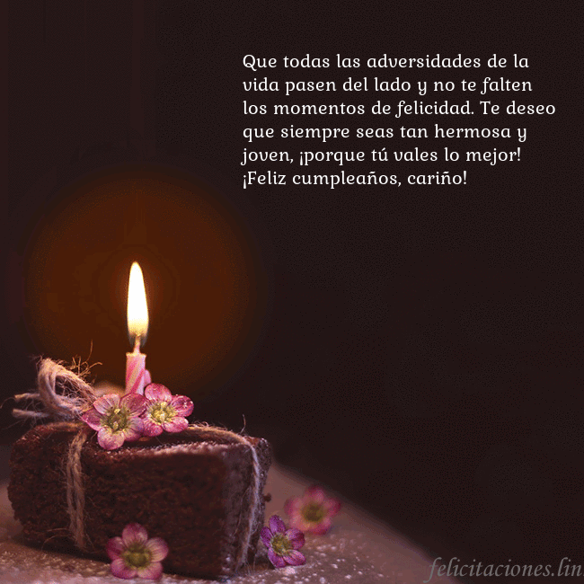 Postal animada: un pastel con una vela encendida Que todas las adversidades de la vida pasen del la Postal animada: un pastel con una vela encendida