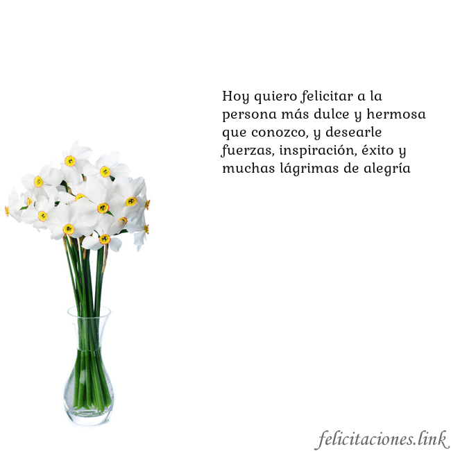 Tarjeta con narcisos