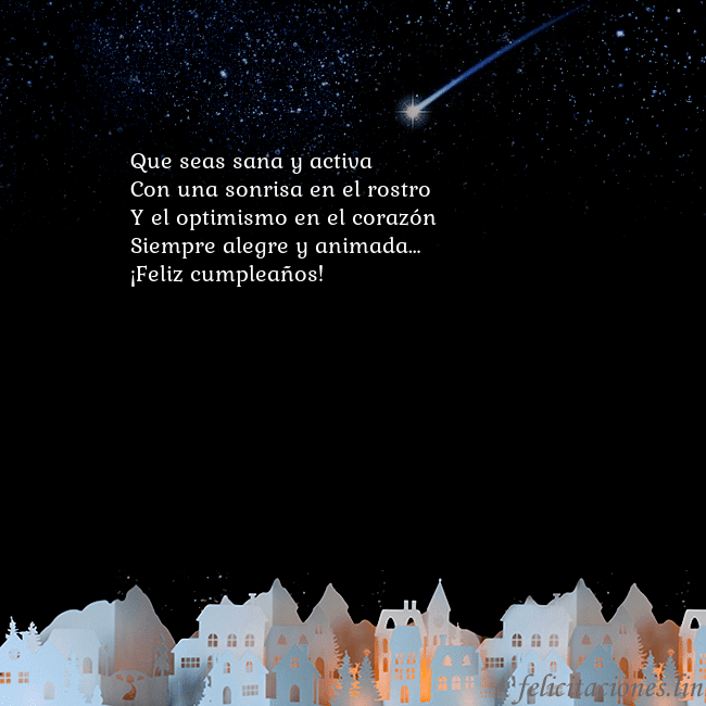 Tarjeta negra con un cometa