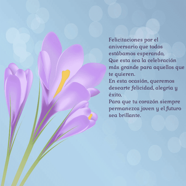 Tarjeta con crocus