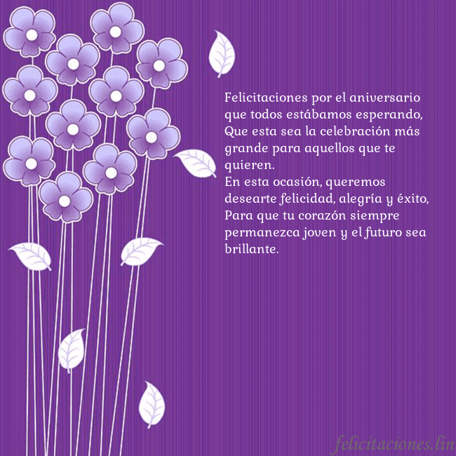 Tarjeta con flores violetas