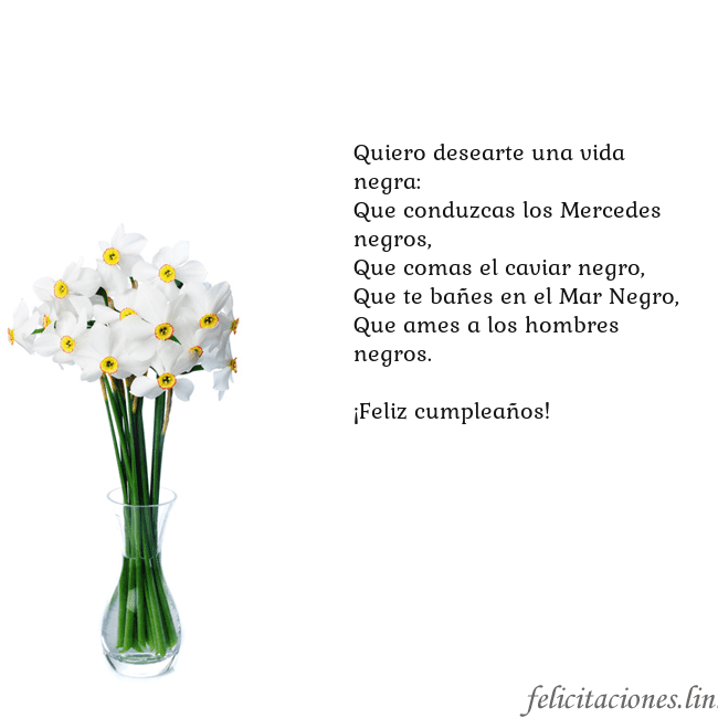 Tarjeta con narcisos