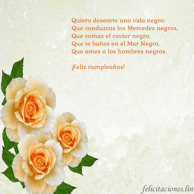 Tarjeta de cumpleaños con rosas amarillas