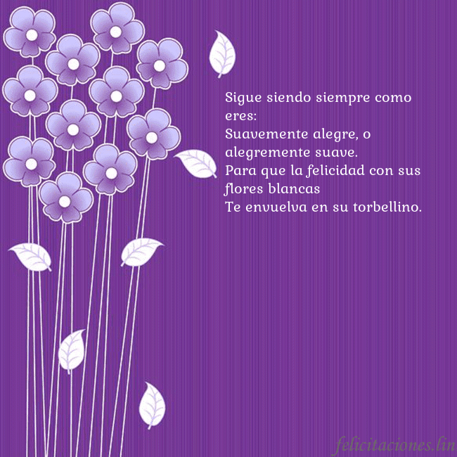 Tarjeta con flores violetas