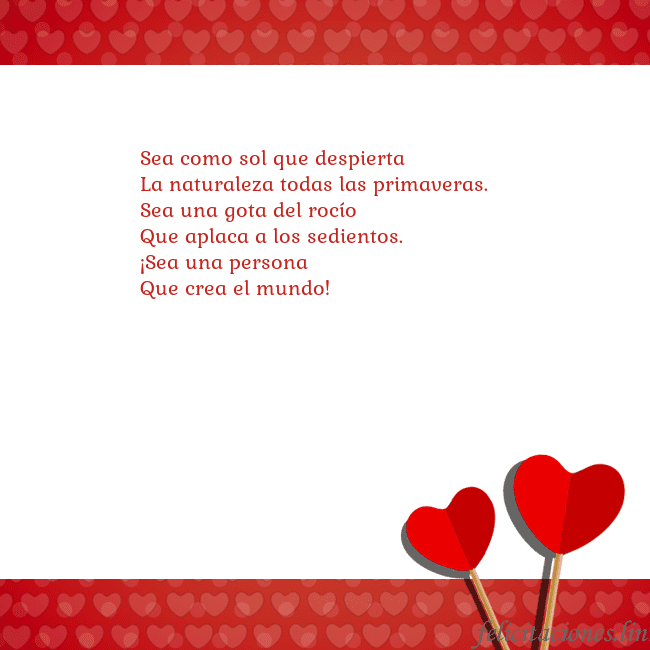 Tarjeta con corazones 2