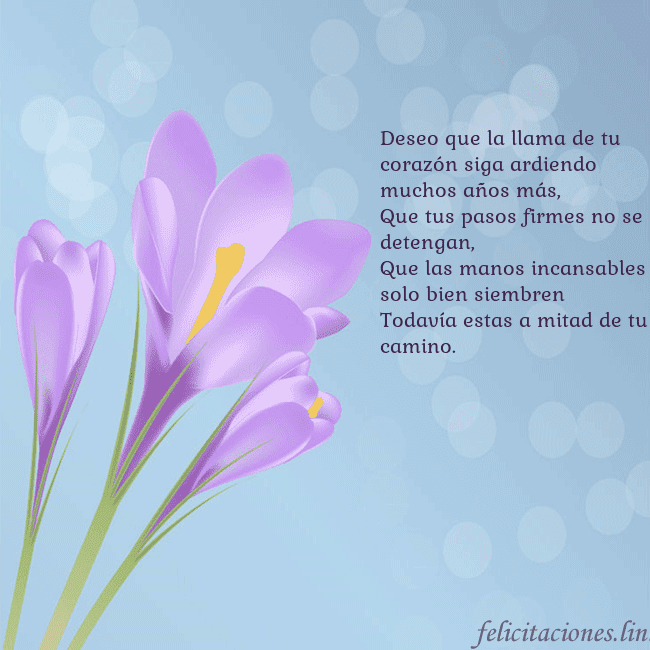 Tarjeta con crocus